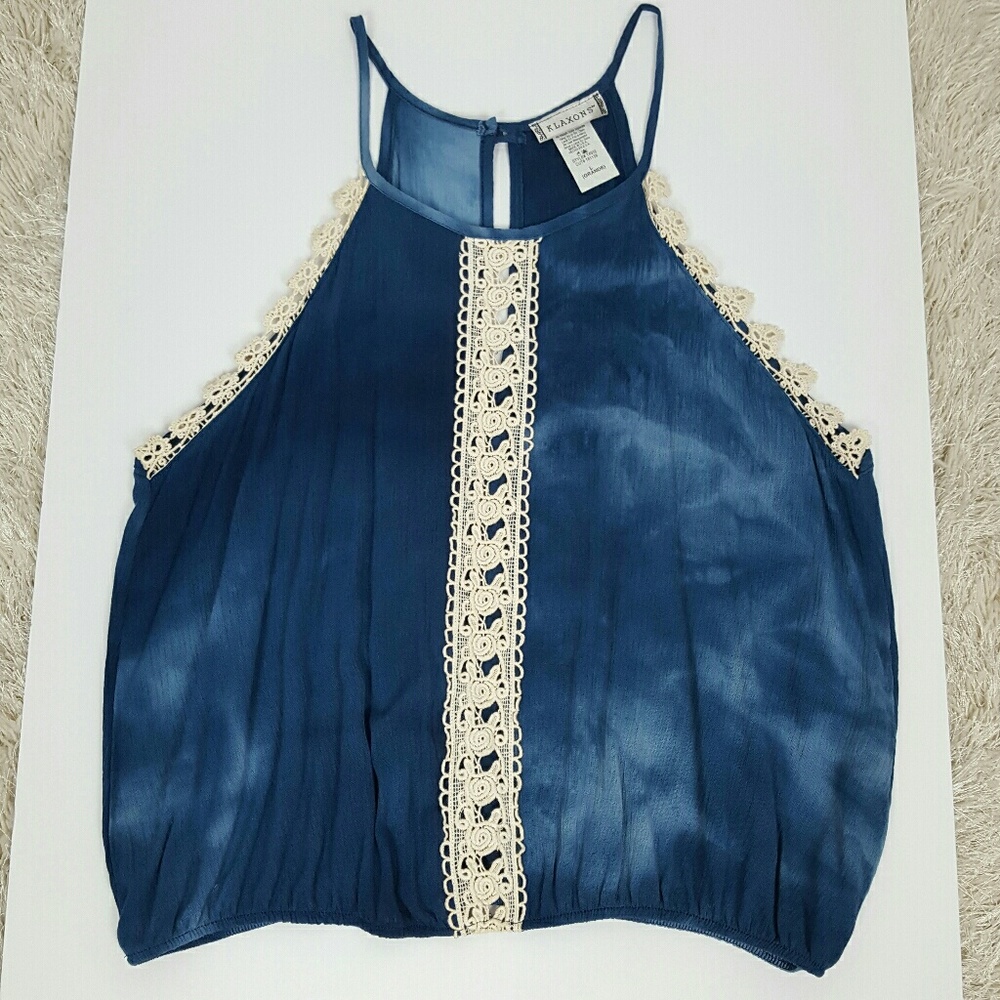 Women's Tank Top Bleach Wash Size Large